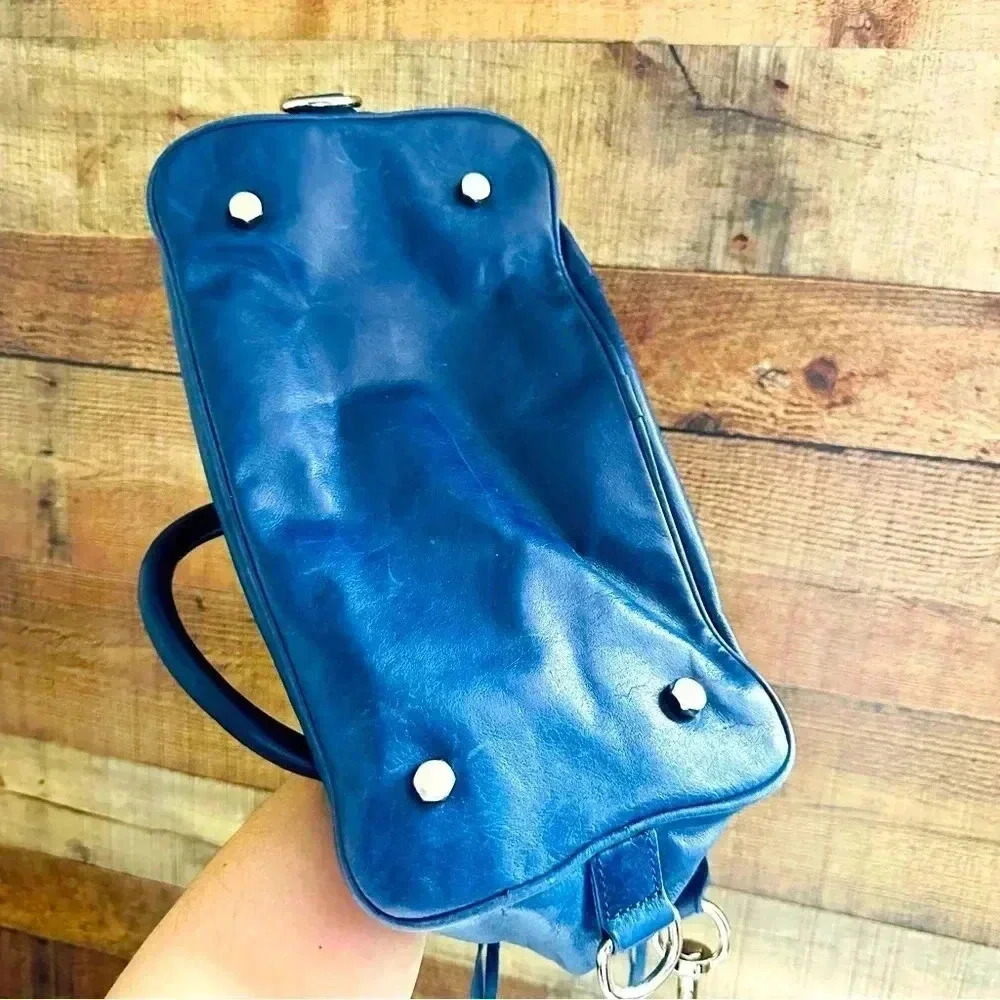Rebecca Minkoff Blue Morning After Leather Crossbody Bag - Picture 11 of 12